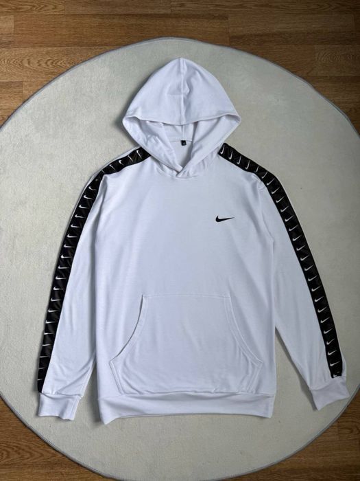 Кофта Nike з лампасами | спортивна кофта Найк біла | кофта Nike чоловіча | Худі Nike