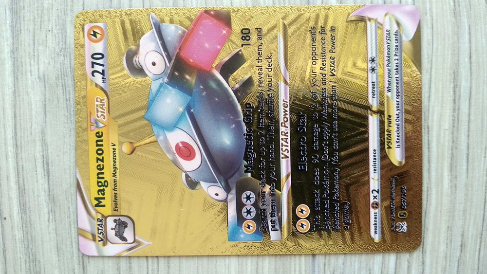 Cartas douradas Pokémon