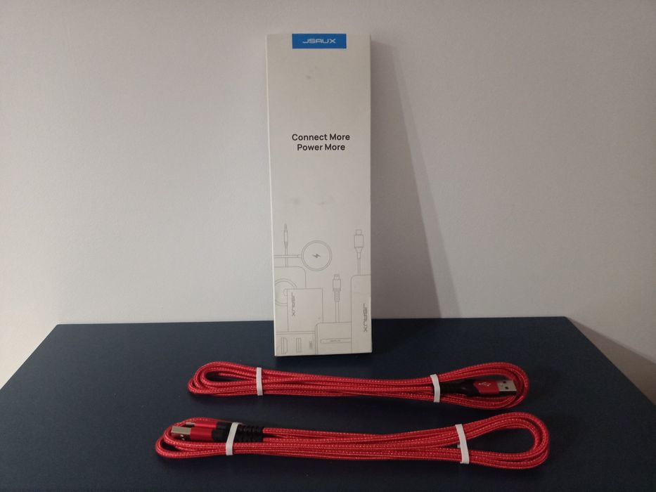 JSAUX Kabel Micro USB nylonowy 2M 2SZT szybkie ładowanie