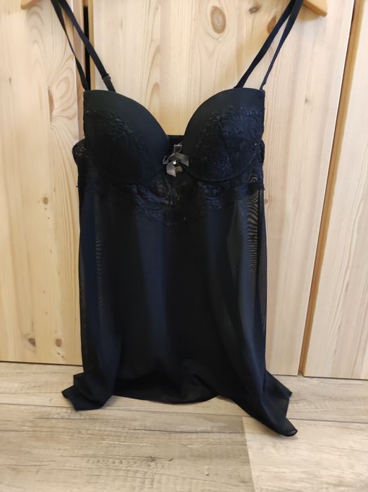 Koszula nocna czarna 70C