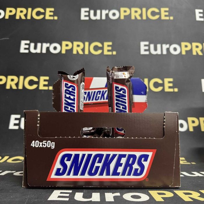 ОПТ! Шоколадні батончики Snickers, Twix, Bounty, Солодощі З Європи !