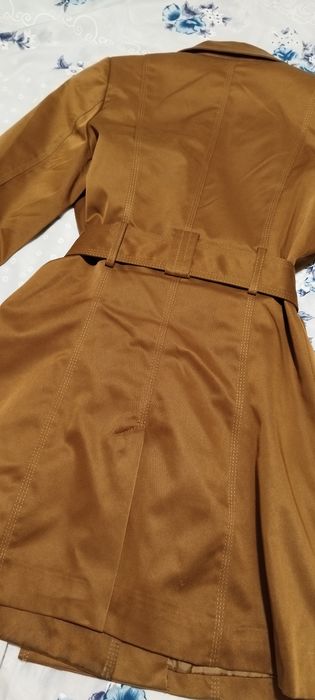 Gabardina de cor castanho xs/S