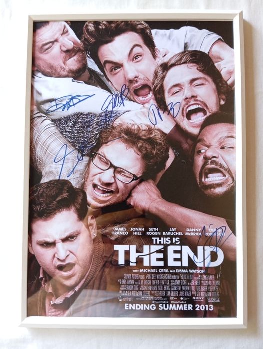Moldura Filme This os The End com Autógrafos (A4)