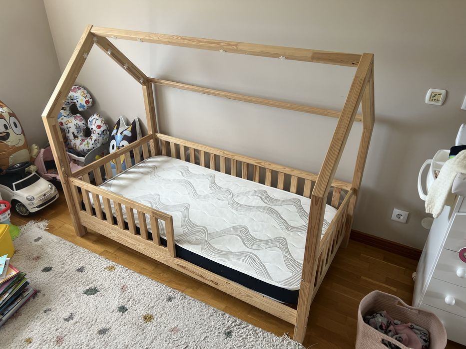Mon Lite Cabane - Cama Casinha L 80xx160 + Colchao