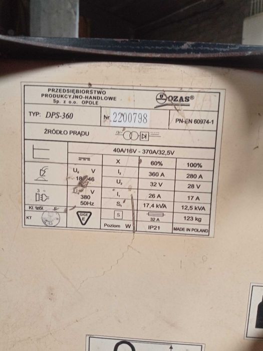 Migomat Spawarka Ozas 360