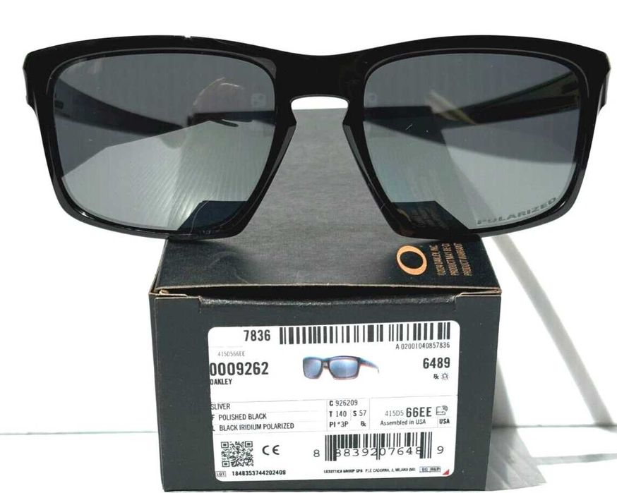 Oakley Sliver — Polished Black / Black Iridium Polarized ОРИГІНАЛ ФОП