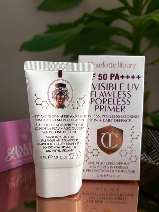 Charlotte Invisible UV Flawless Poreless Primer - baza wygładzająca.