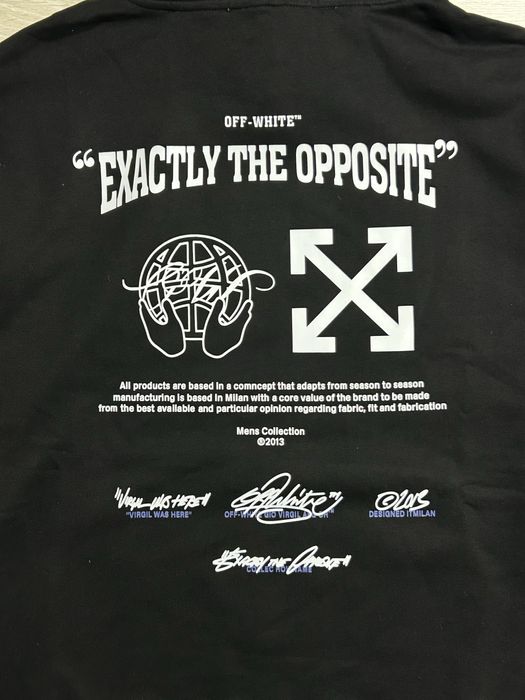 !Акція! Худі Off-White Exactly The Opposite | Зіпка Офф Вайт