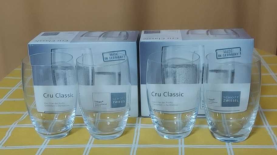 COPOS Água 4 Cru Classic +8 Copos vários tamanhos (Novos)