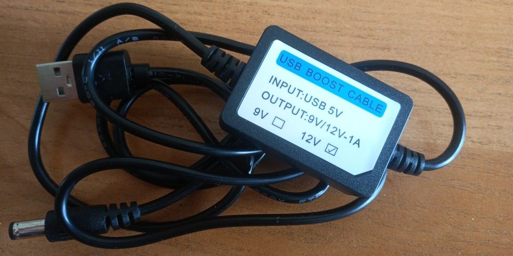 Потужний підвищувальний USB-перетворювач напруги DC 5 у 12 вольтів 1 А