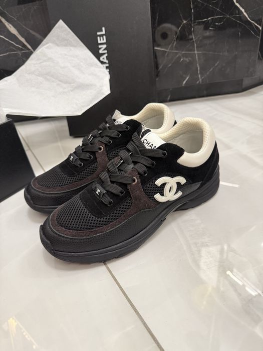 Sneakersy Chanel white/black