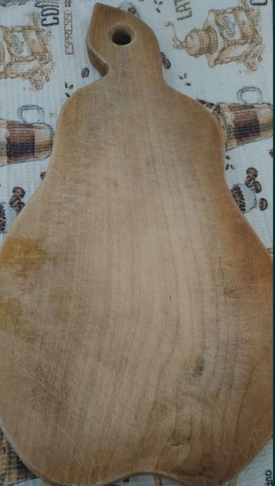 Разделочная деревянная доска форма груша
