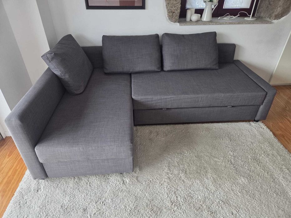 IKEA FRIHETEN — Sofá-cama de canto com arrumação