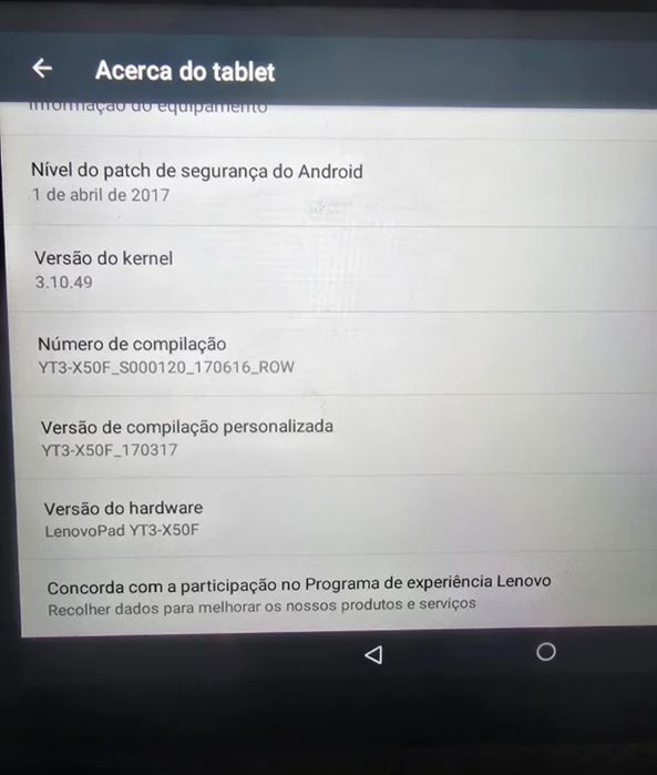 Tablet Lenovo 10 Polegadas