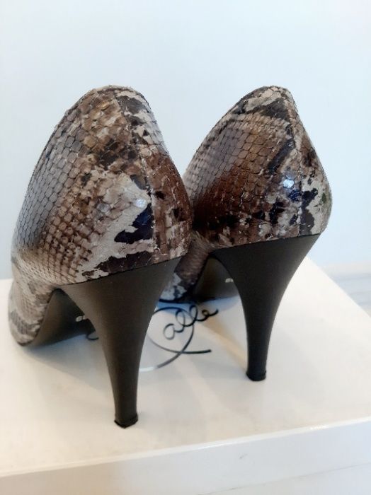 buty, szpilki, skóra krokodyla