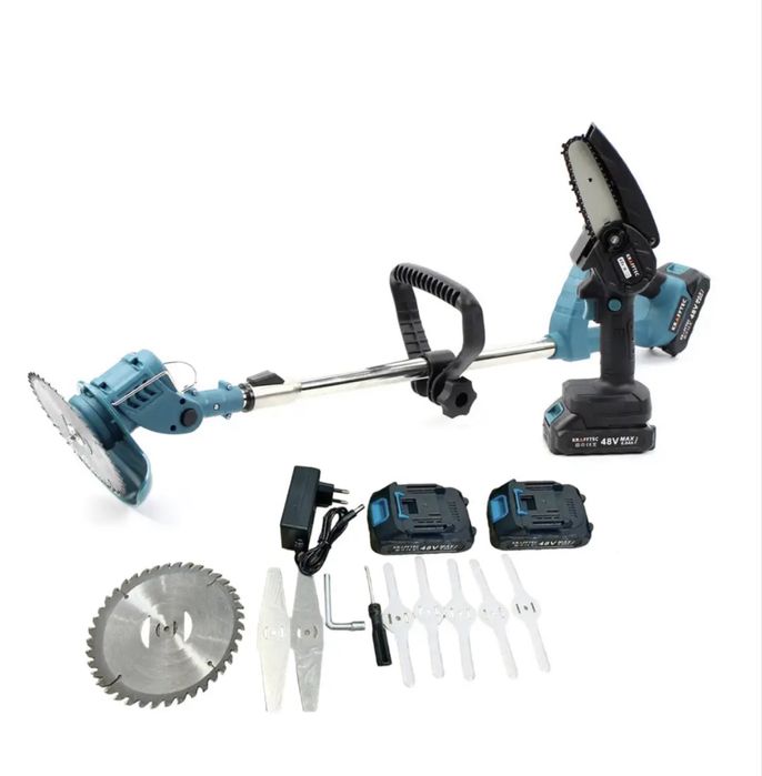 Набір акумуляторний 2 в 1 Тример та міні-пила Газонокосарка