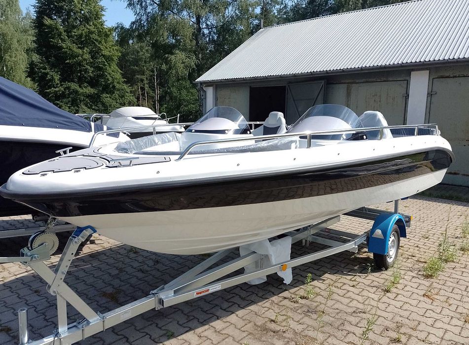 nowa motorówka mod: EQUINOX 500 DUO BLACK + YAMAHA VF90 LB PREMIUM st. hydrauliczne