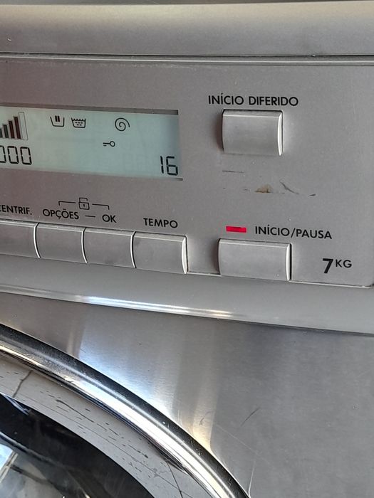 (Disponivel)Maquina lavar AEG 7kg inox c.entrega