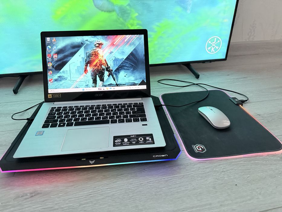 Мультимедійний ноутбук ігровий Acer Swift i3, Ssd бат 3 год. Full hd ips