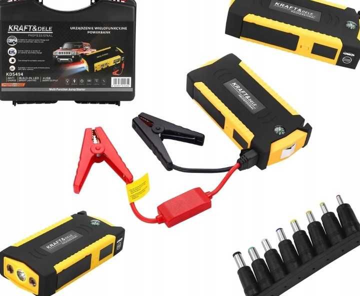 Urządzenie wielofunkcyjne powerbank + WALIZKA 16 800mAh prostownik