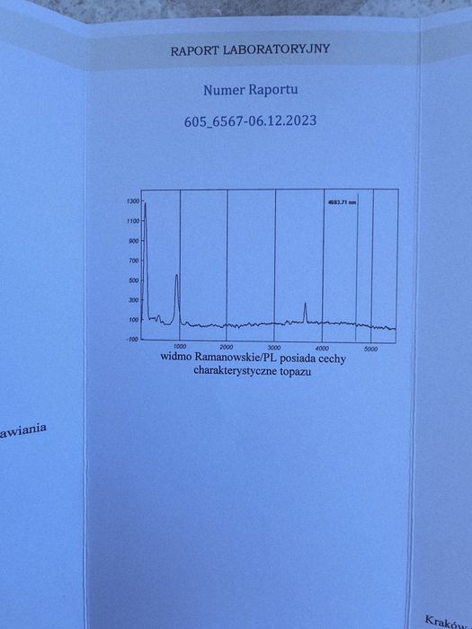 Klejnot kolekcjonerski, naturalny topaz bez skazy, 7,56 CT