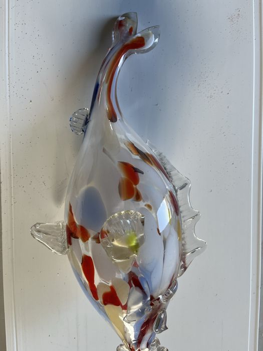 Escultura decorativa em vidro artístico