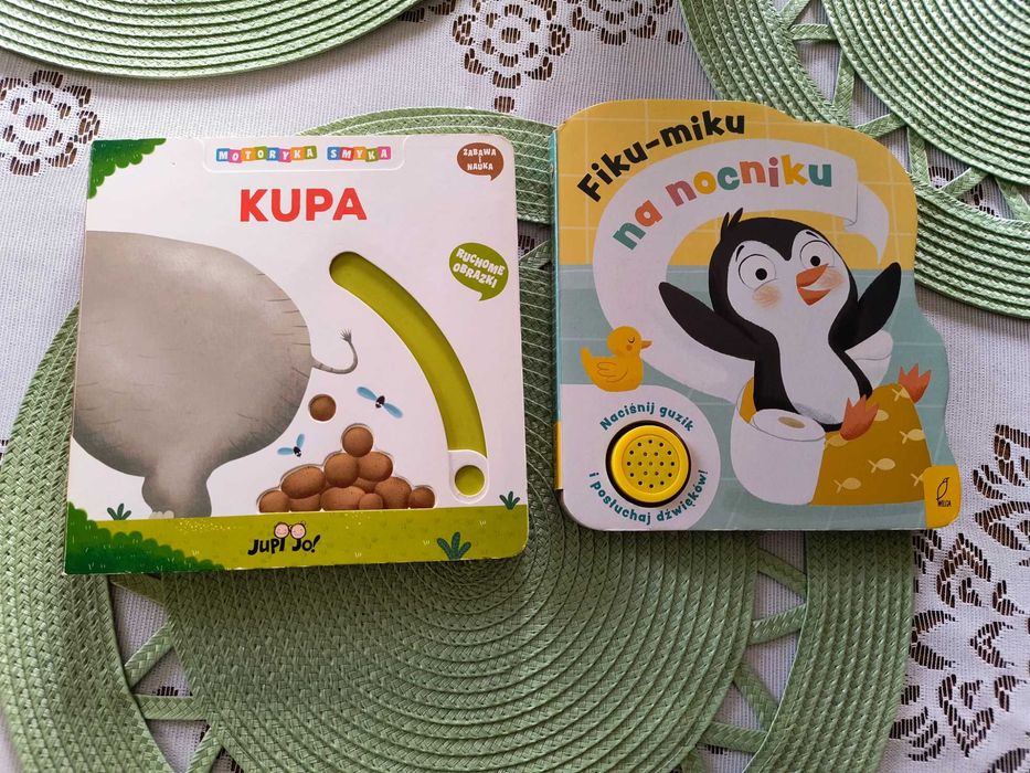 Zestaw książek - edukacyjne, dźwiękowe, okienka ruchome