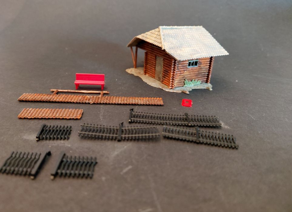 Lote de peças para dioramas escala H0