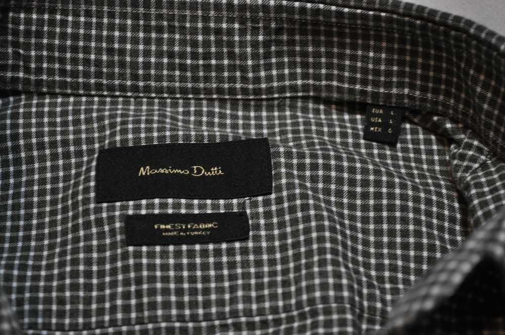 MASSIMO DUTTI L koszula męska w kratkę kratę i1
