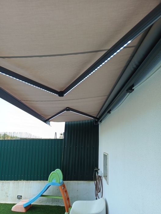 Toldo Retrátil cofre motorizado com led 5x3