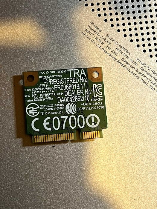 Zestaw / Paczka kart Wi-Fi + Bluetooth do laptopów (M.2 / mini PCIe / Toshiba) – Sprawne!