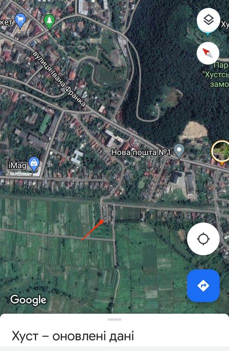 Продається або здається в оренду Гараж в м.Хуст по вул.Вокзальна(з  д
