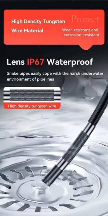 Поворотный эндоскоп 6 мм 1080P для телефона Android iOS 360°