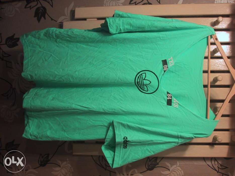 T-shirt ADIDAS.Jaska zieleń.Duży serek.trening.XXL.Wysyłka