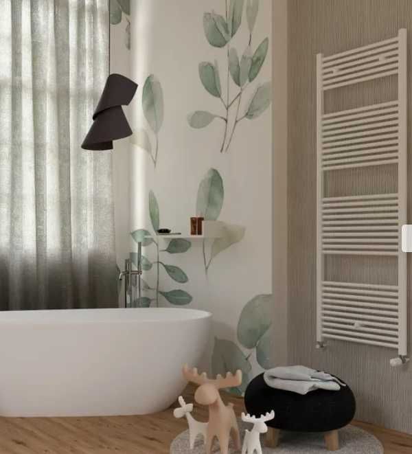 Aquecedor de toalhas hidráulico 180 x 50 cm branco