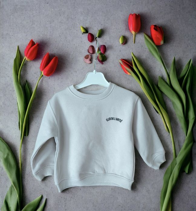 Super wygodna bluza na wiosnę z haftem wiosenna Zara