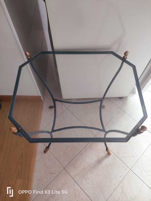 Conjunto 2 mesas ferros