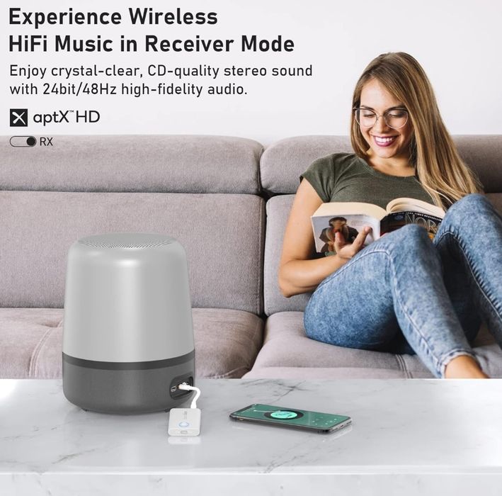 Lavales Adapter Bluetooth 5.3 nadajnik odbiornik 2w1