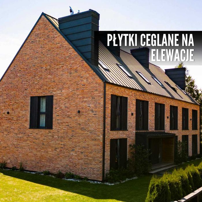 Cegła na Ścianę Elewacje Płytki Ceglane Dekoracyjne Ozdobne Lico Cegły