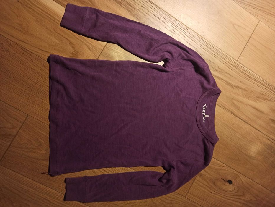 110/116 Koszulka z długim rękawem 100% merino reflex