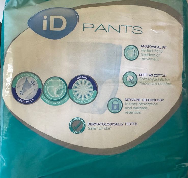 iD Majtki chłonne PANTS PLUS L; 10 szt.