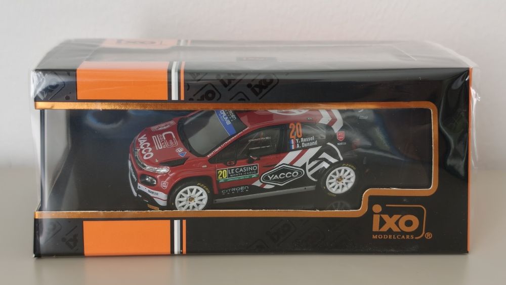 Ixo 1:43 Citroën C3 Rally2 Yohan Rossel 1° WRC2 Rali Monte Carlo 2024