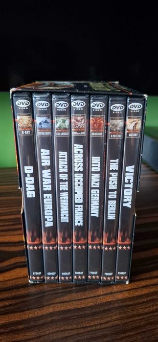 Europa w stanie wojny, Szeregowiec Ryan, 7 x Dvd, Dokument, Unikat !!!