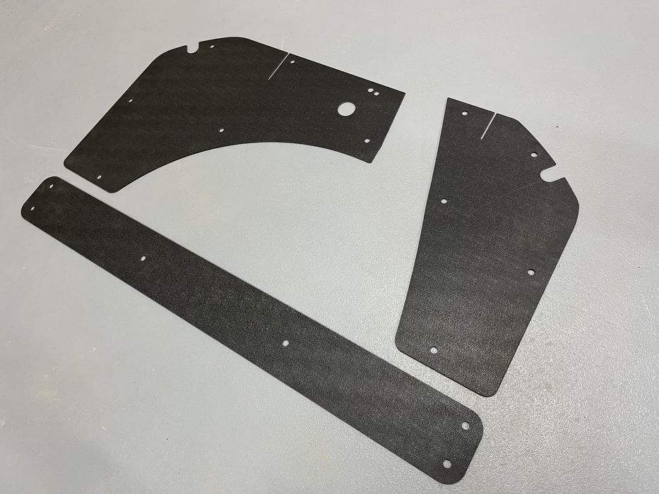 Boczki bagażnika Golf mk1 3d, 5d, plecy kanapy, abs, wnętrze