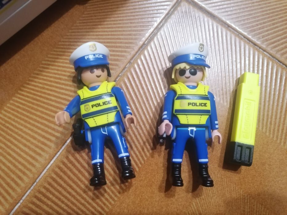 Carro polícia playmobil com luz e som