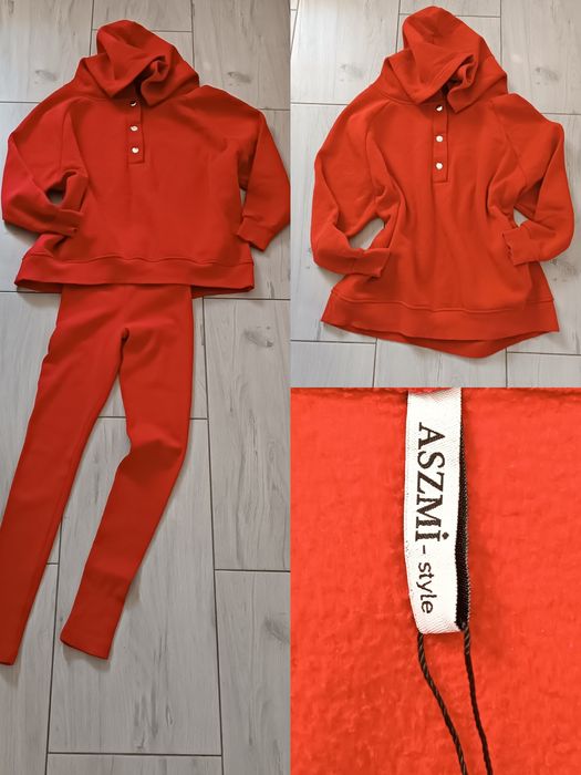 Zestaw ASZMI dresowy bluza + legginsy uniwersalny