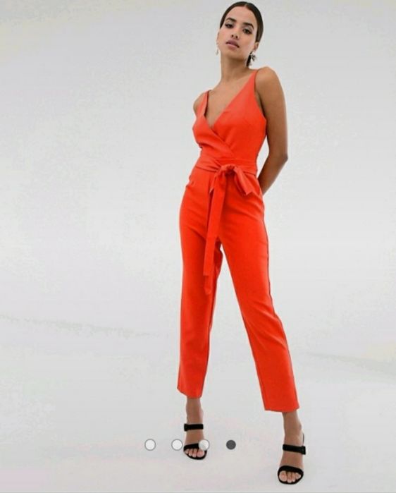 Kombinezon ASOS czerwony