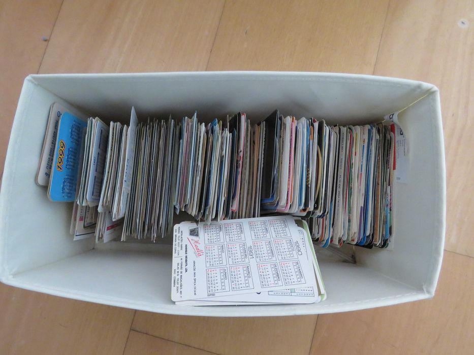 Calendários de bolso - 2790 todos diferentes