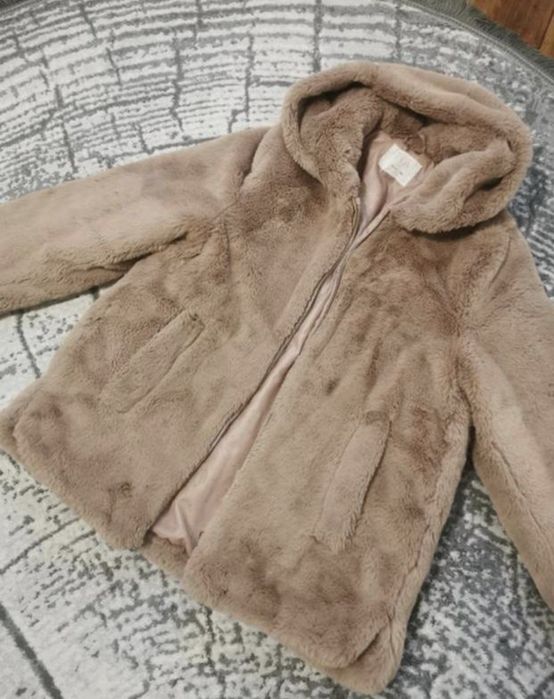 Полушубок шуба скорочена Zara 140/146 Тедді куртка пальто