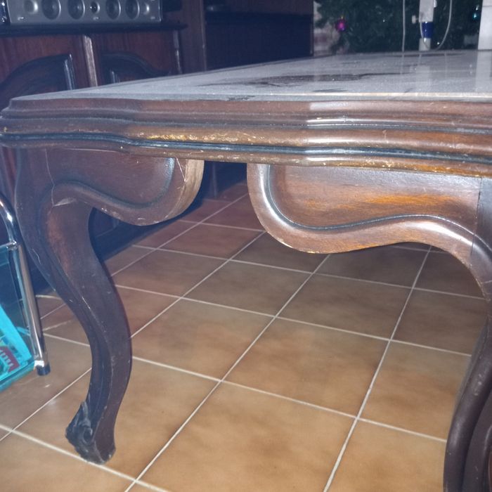 Mesa antiga pedra mármore